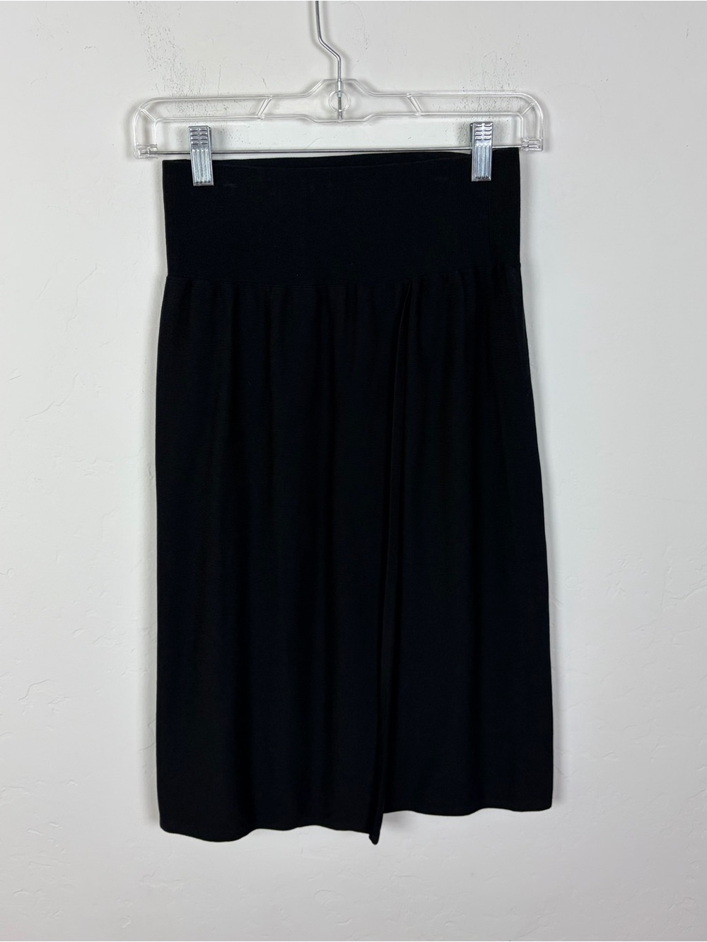 Wolford Mini Asymmetrical Hem Skirt in Black